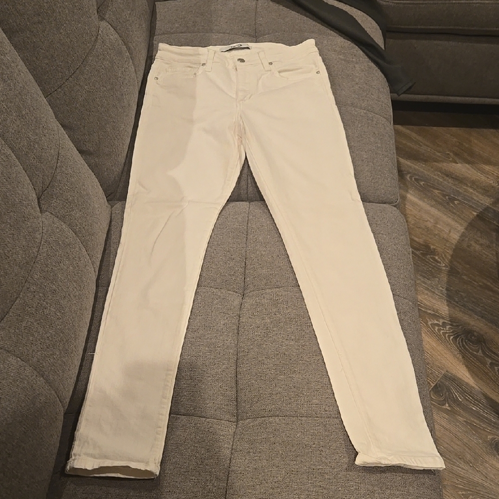 Cream Skinny Jeans